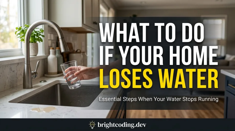 What to Do If Your Home Loses Water