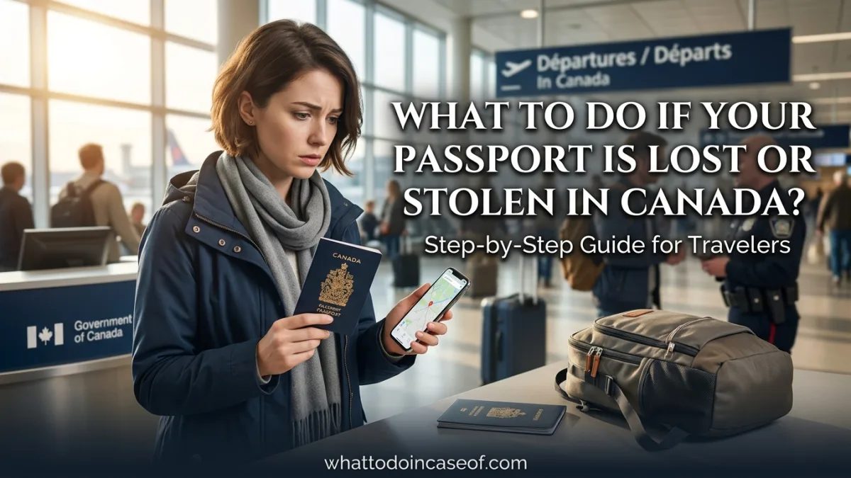 What to Do If Your Passport Is Lost or Stolen in Canada