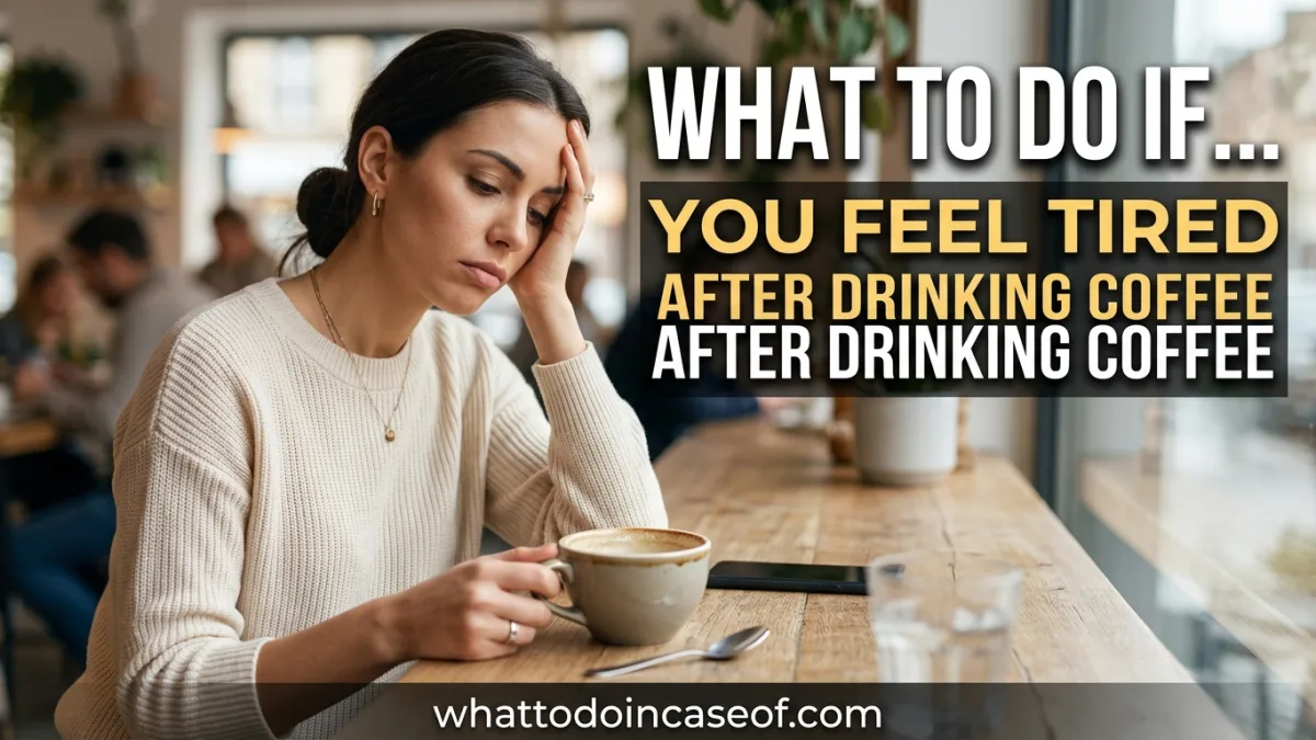What to Do If You Feel Tired After Drinking Coffee