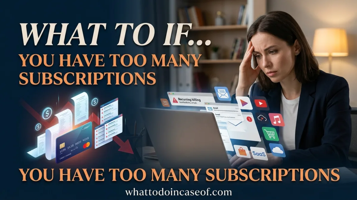 What to Do If You Have Too Many Subscriptions