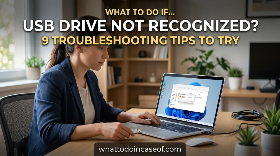What to Do If Your USB Drive Isn’t Recognized - 9 Troubleshooting Tips to Try