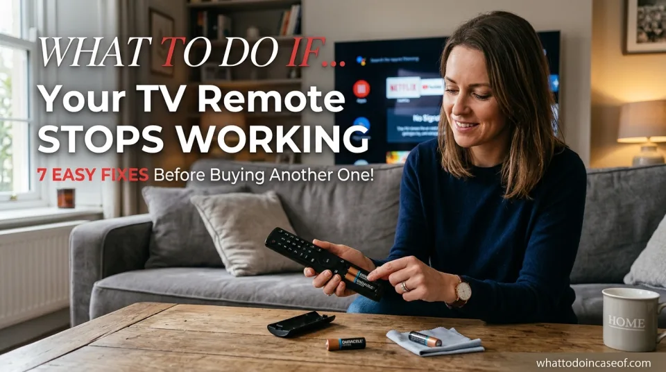 What to Do If Your TV Remote Stops Working - 7 Easy Fixes Before Buying Another One