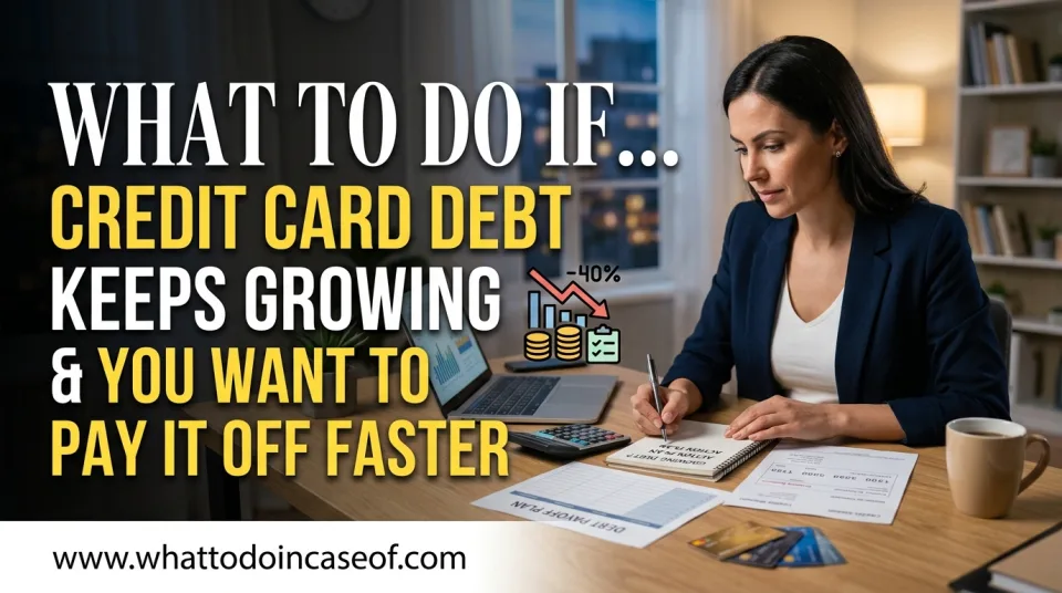 What to Do If Credit Card Debt Keeps Growing and You Want to Pay It Off Faster