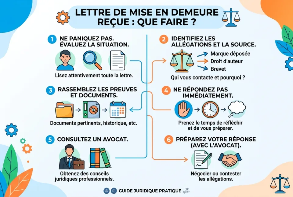 Cease and desist letter received: what to do?