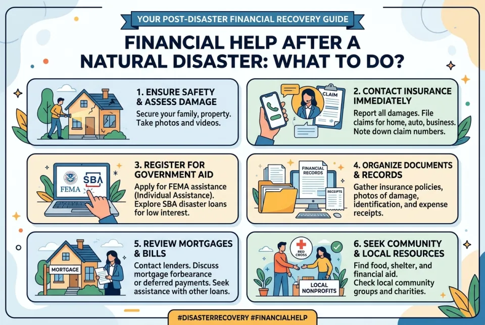 Need financial help after a natural disaster: what to do?