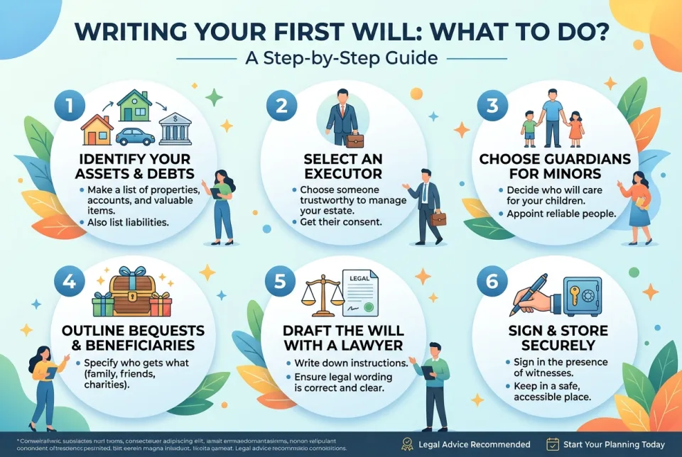 Writing your first will: what to do?