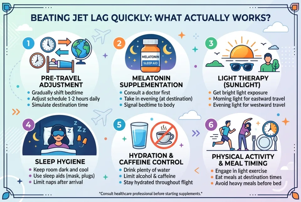 Beating jet lag quickly: what actually works?