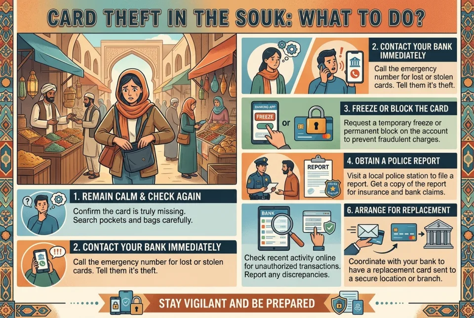Card theft in the souk: what to do?
