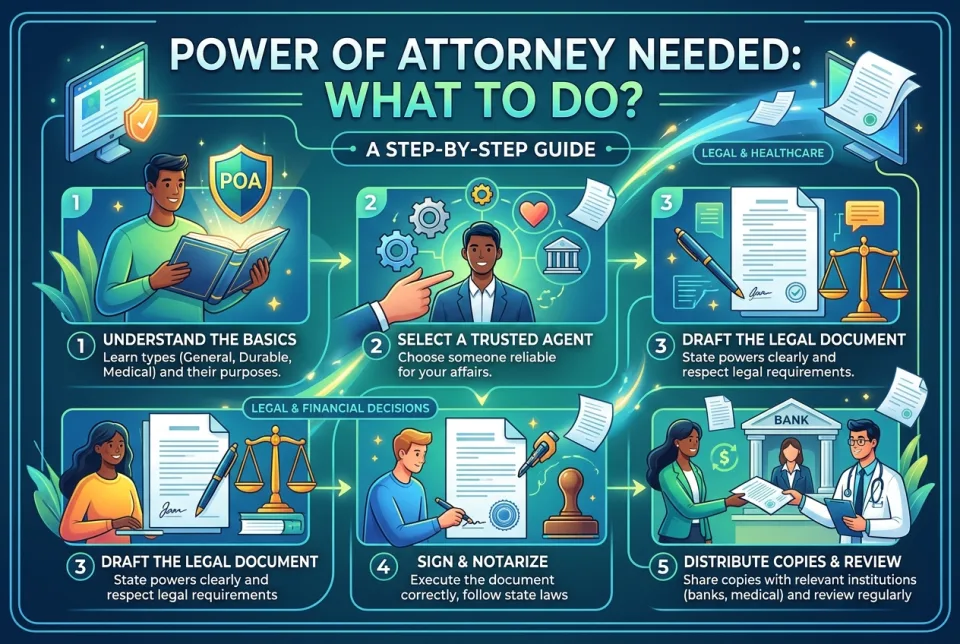 Power of attorney needed: what to do?