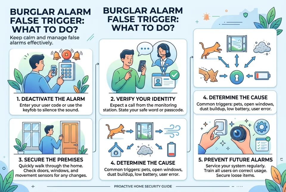 Burglar alarm false trigger: what to do?