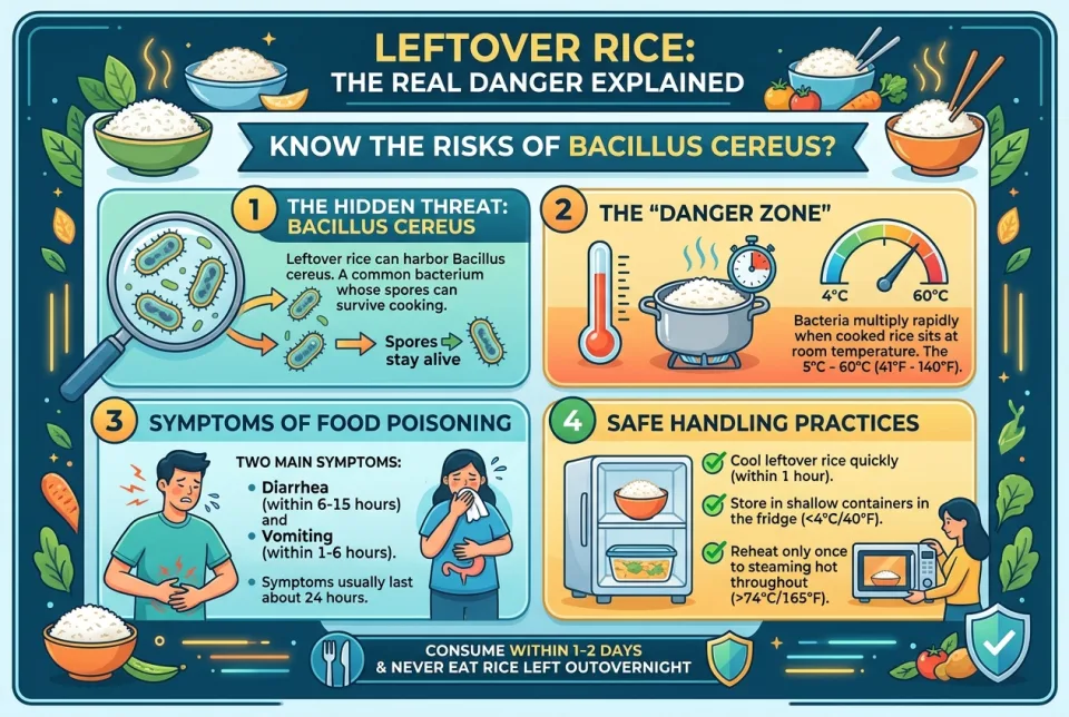 Leftover rice: the real danger explained