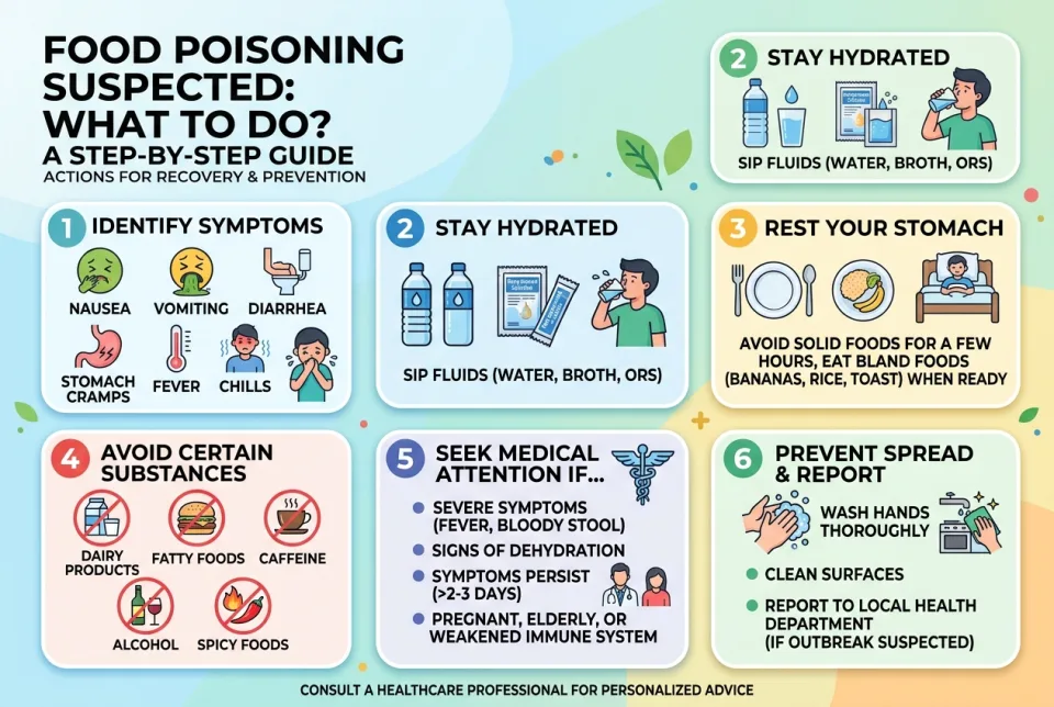 Food poisoning suspected: what to do?