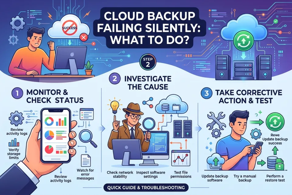 Cloud backup failing silently: what to do?
