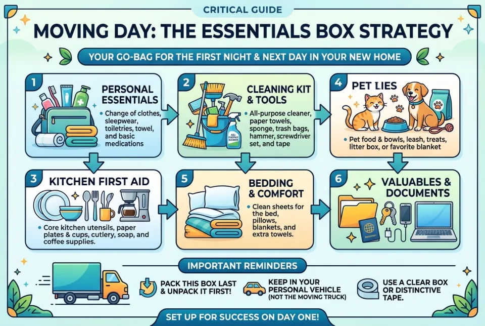 Moving day: the essentials box strategy