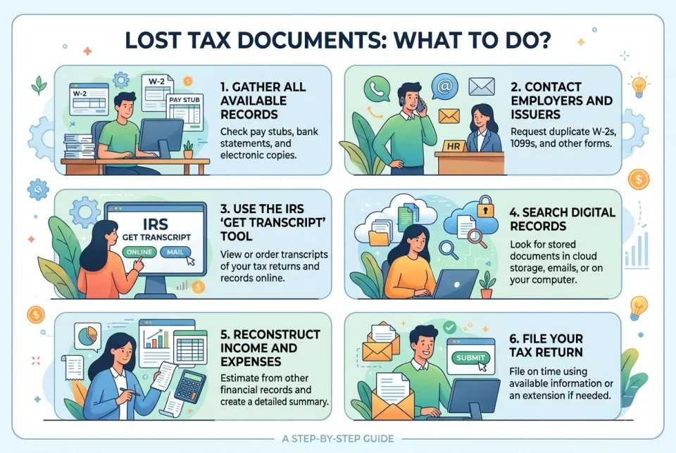 Lost tax documents: what to do?