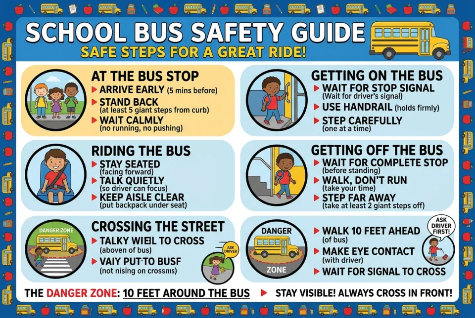 School bus safety rules for children