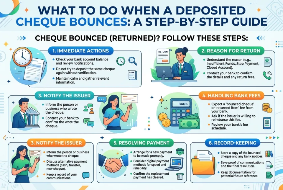 Cheque I deposited bounced: what to do?