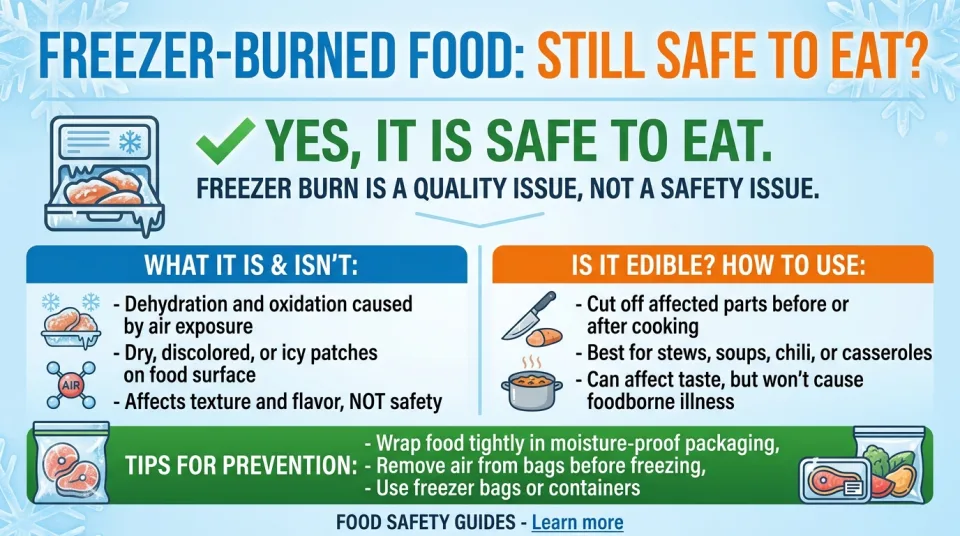 Freezer-burned food: still safe to eat?