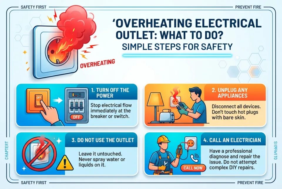 Overheating electrical outlet: what to do?