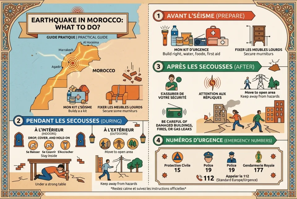 Earthquake in Morocco: what to do?