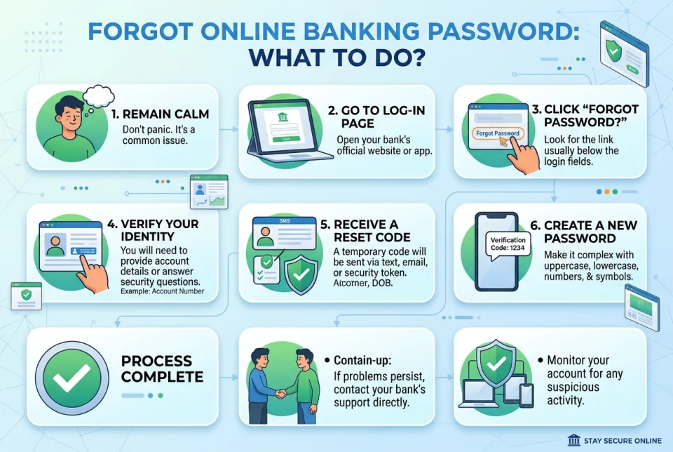 Forgot online banking password: what to do?