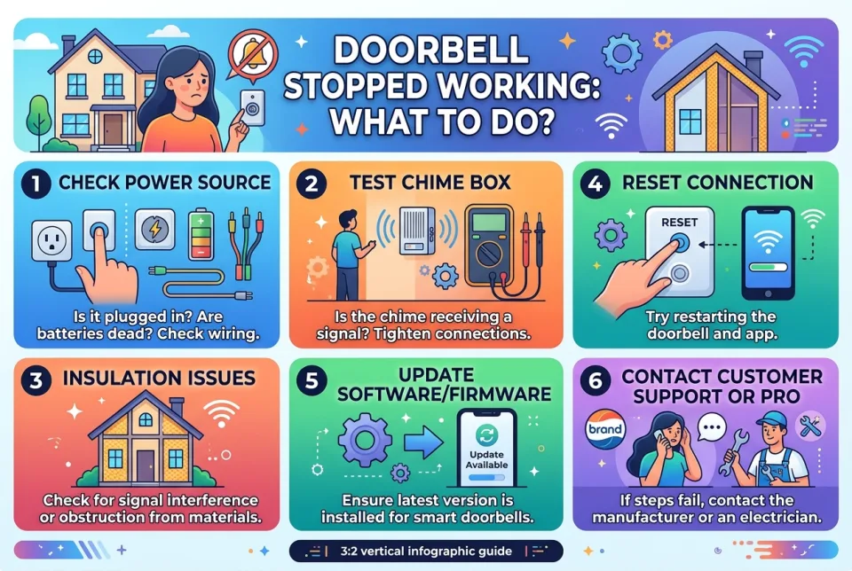 Doorbell stopped working: what to do?