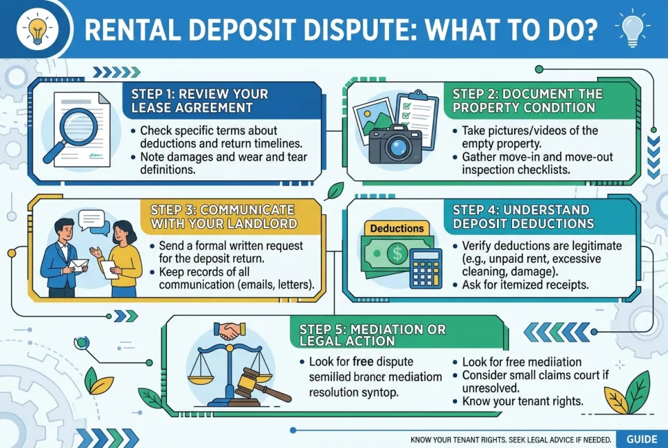 Rental deposit dispute: what to do?