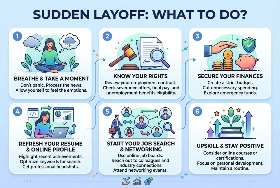 Sudden layoff: what to do?