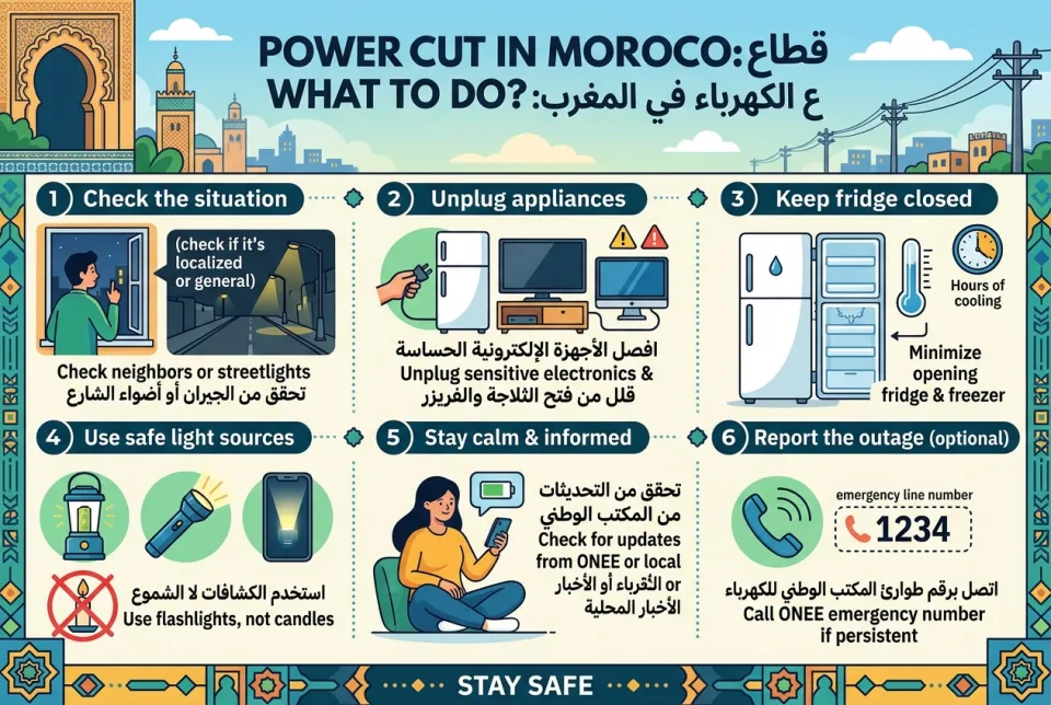 Power cut in Morocco: what to do?