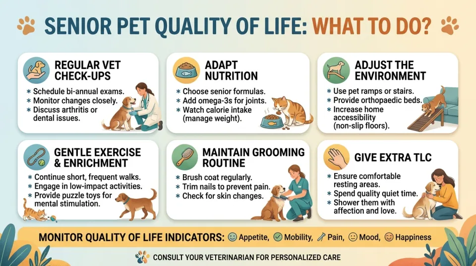 Senior pet quality of life: what to do?