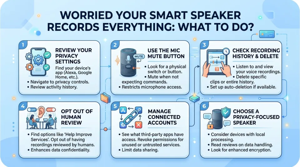 Worried the smart speaker records everything: what to do?