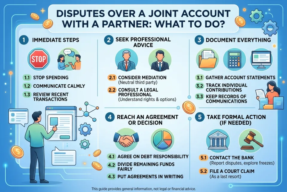 Disputes over a joint account with a partner: what to do?