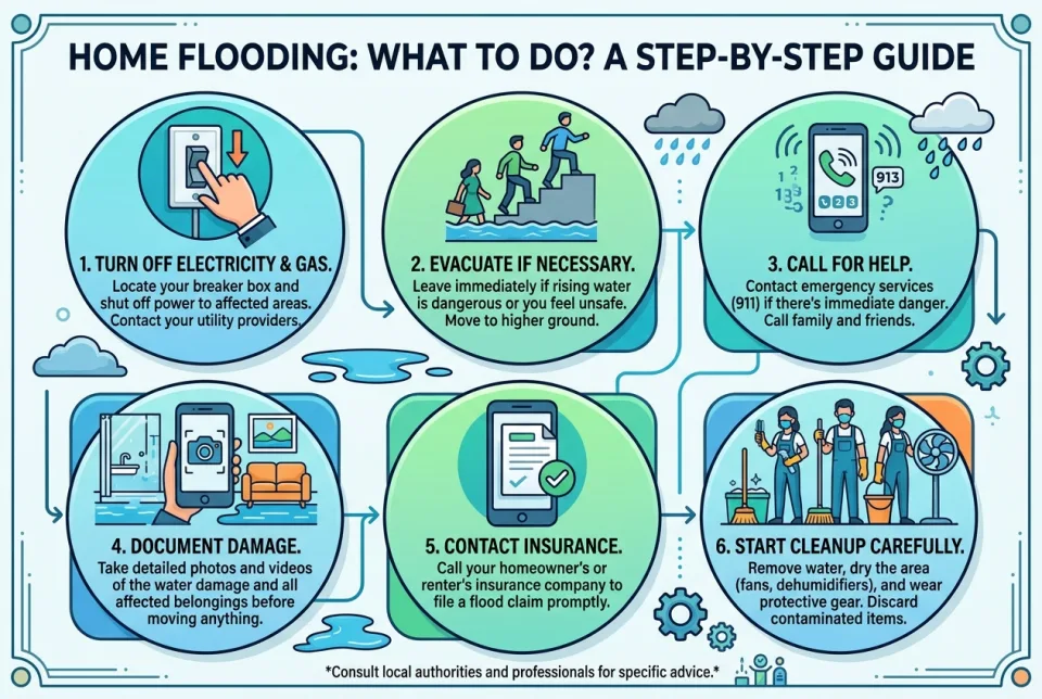 Home flooding: what to do?
