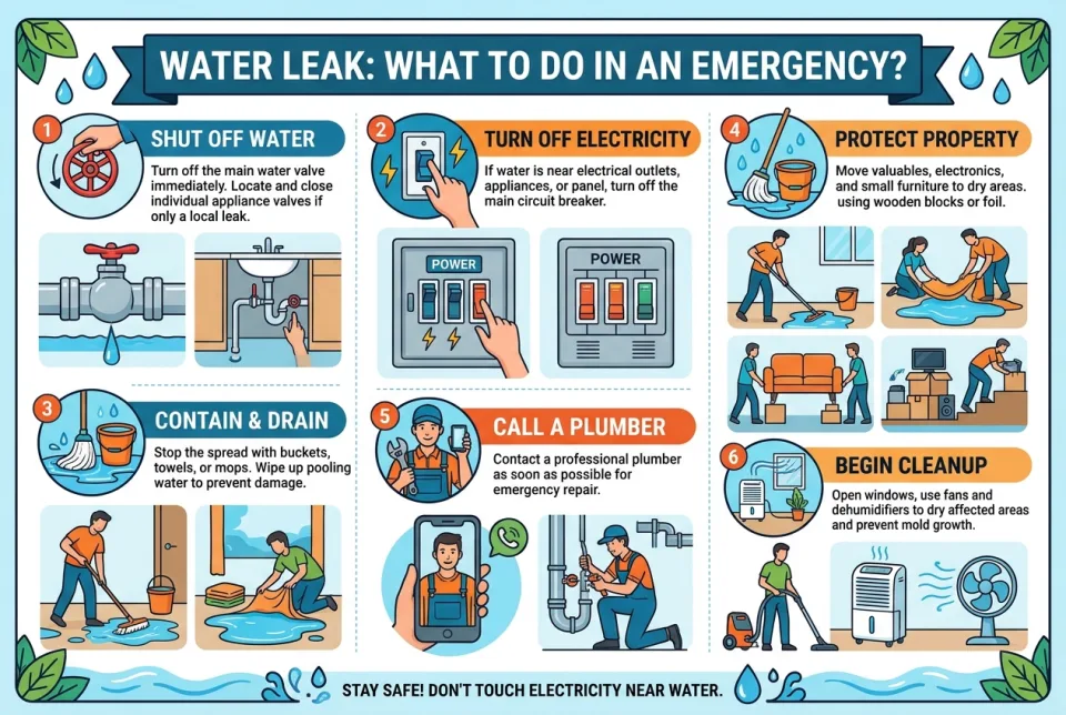 Water leak: what to do in an emergency?
