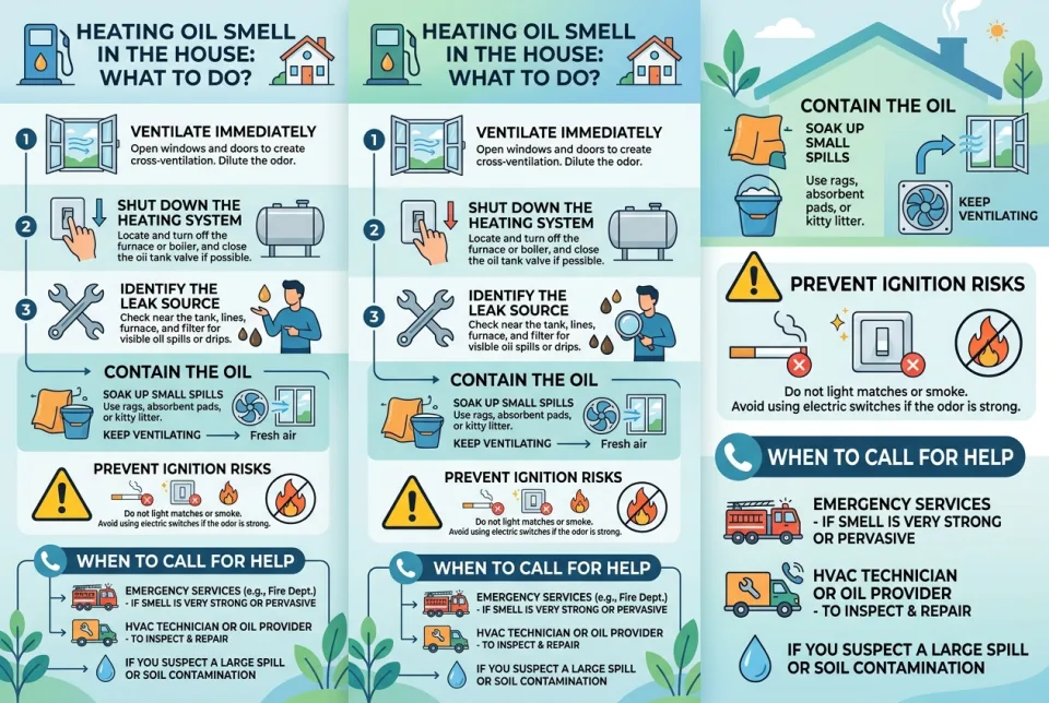Heating oil smell in the house: what to do?