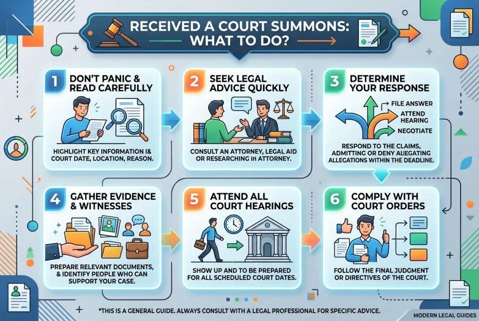 Received a court summons: what to do?