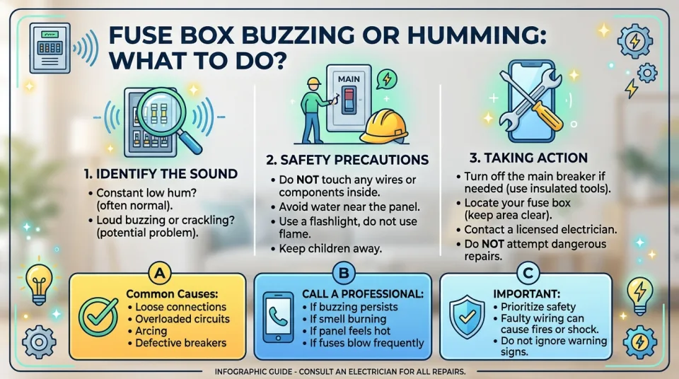 Fuse box buzzing or humming: what to do?