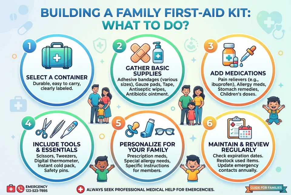 Building a family first-aid kit: what to do?
