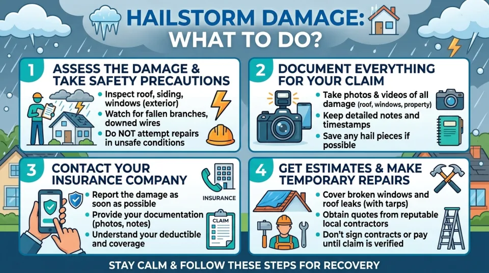 Hailstorm damage: what to do?