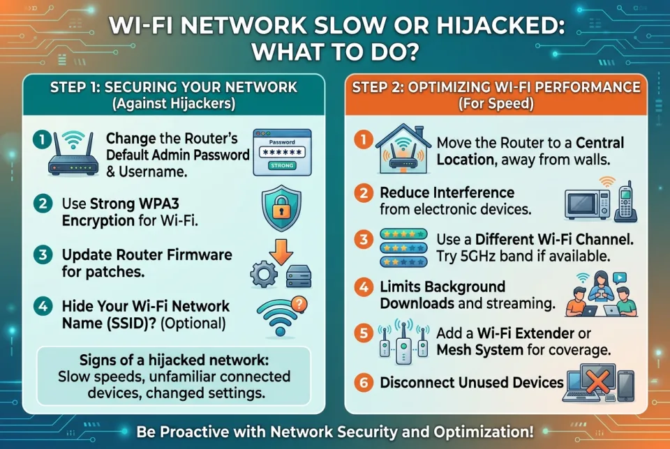 Wi-Fi network slow or hijacked: what to do?