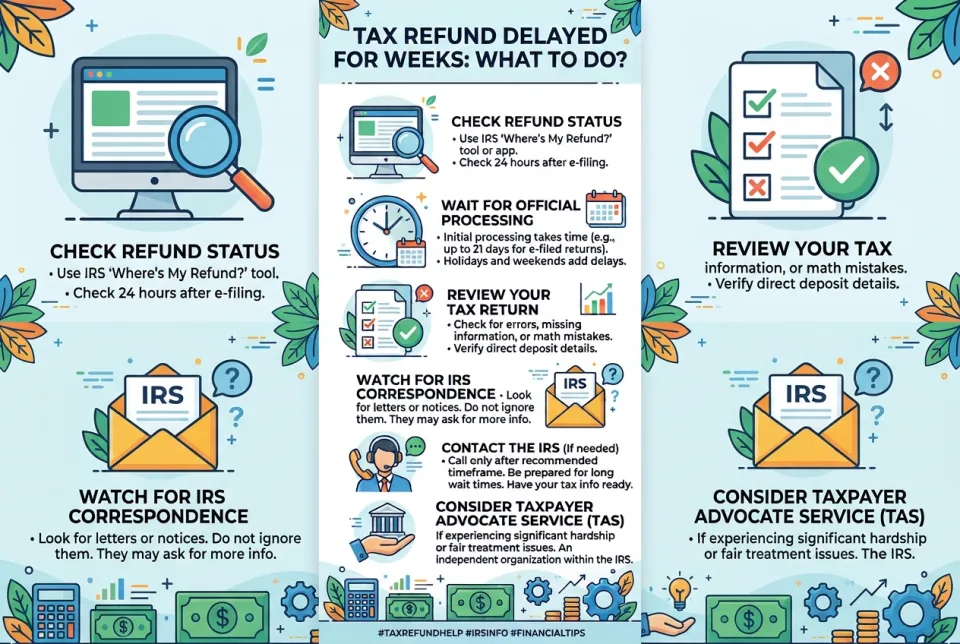 Tax refund delayed for weeks: what to do?